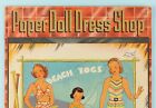 Vintage Original 1930s Saalfield  paper Doll Dress Shop  Paper Dolls  1934 Uncut