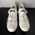 Sidi Wire Carbon Road Cycling Shoes Bike Shoes White grey Size 10 5 Us Men   s