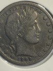 1909-o 25c Barber Quarter   Key Date  full Liberty  xbklo3209