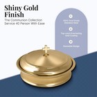 Stainless Steel Church Communion Tray With Cover 40 Cup Communion Cup Holder