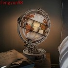 3d Stereo Puzzle Globe Night Light Diy Architectural Model Kids Teens Gift 1pc