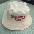 Coca Cola Store Embroidery Reversible Unisex One Size Bucket Hat Red   White Nwt