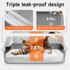 Stainless Steel Cat Litter Box 17 3x13 4x7 87 Inches Odor-resistant