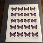 Usps Postage Stamps Sheet Of 100 Non Machinable Butterfly Colorado Hairstreak