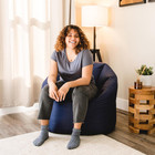 Milano Beanbag Chair Navy Smartmax