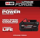 Milwaukee Original   M18 Redlithium Forge Xc8 0 Battery   3 Years Warranty 