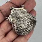 Vtg Sterling Silver Pill Box Purse Coin Holder