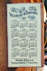 Antique 1894 Advertising Celluloid Notebook Valentine Coach   Railway Varnish