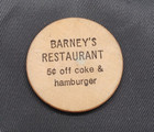 Vintage Wooden Nickel Monroeville Centennial Souvenir Barney s Restaurant