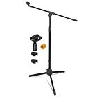 5core Microphone Stand 360   Rotating Mic Clip Boom Arm Foldable Tripod Holder