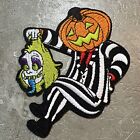     huge  Beetlejuice Embroidered Patch Horror Comedy Tim Burton Movie Iron On Sew