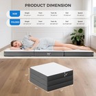 Trifold Mattress  4 Inch Memory Foam Foldable Mattress With Washable Cover