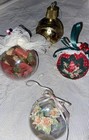Vintage Christmas Tree Ornament Lot Including Avon Ball Bottle 4