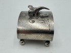 Wood And Hughes Rare Sterling Silver Bird Napkin Ring
