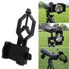 Black Cell Phones Camera Adapter Telescope Binocular Holder Spotting Scope Mount