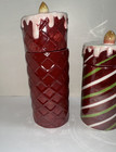 Yankee Candle Set Of 3 Red Ceramic Candles - Votive Candle Holders