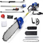 52cc Pole Saw 2 Stroke Gas Powered 16 Ft Triming Height For Tree Trimming Branch