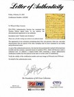 Thomas Edison Signed 7x9 Letter Regarding War Of The Currents Psa Psa dna Loa