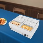 Food Warmer 6 Pans Electric Catering Warming Container With Lids For Restaurant