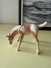 Vintage Sonsco Japan Porcelain Brown Horse Figurine W  Black Mane   Tail Gallop