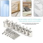 15pcs Diamond Drill Bit Hole Saw Tool Set For Glass Ceramics Porcelain 6-50mm