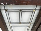 Beautiful Pair Of Antique Prairie Style Leaded Glass Doors   Windows 44 X 17