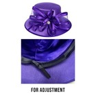 Bucket Bow Ribbon Kentucky Derby Wedding Hat Church Wide Brim Dressy Cocktail 