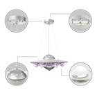 Spaceship Led Chandelier Ufo Pendant Lamp Kids Bedroom 6 Lights Suspension Lamp