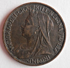 1901 Great Britain Farthing - Excellent Coin - Free Ship - Farthing Bin  3