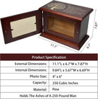 Cremation Urn For Human Ashes Adult Male Or Female  Funeral Old-style Red 