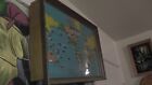 World Time Mechanical  Map Usa 1964 Wall