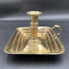 Antique Brass Chambermaid Candlestick Holder Sliding Adjustble