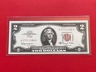 1963a  2 Dollar Bill Legal Tender Red Seal Uncirculated