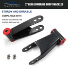 2  Rear Drop Shackles Fits 2019-2024 Chevy Silverado   Gmc Sierra 1500