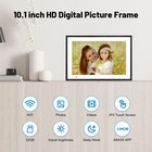 Digital Picture Frame 10 1 Inch Wifi Digital Photo Frame Ips Hd Touch Screen    