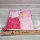 Make Believe Ideas Pink Unicorn Baby Lovey Plush Security Blanket Sensory Toy