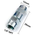 Heavy Duty 1 8 In  Npt Grease Gun Coupler  Flat Nozzle  3-pack  Usa
