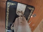 Singer Sewing Machine Antique Vintage    stand Incl  