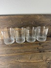 Set Of 4 Etched Crown Royal  limited Edition  Whiskey Rocks Glasses 8 Oz