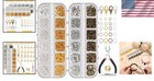 Complete Jewelry Making Kit  1260 Jump Rings  Tools    Clasps Assortment