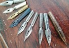 Calligraphy Dip Ink Nib Pen Antique Drawing - 18pcs - Vintage