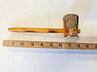 Vintage 1950s Fort Mitchell South Dakota Wooden Souvenir Peace Pipe Tomahawk