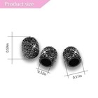 4pack Crystal Rhinestone Tire Valve Caps  Handmade Tire Valve Stem Caps  Black