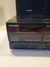 Magnavox Mx 1200 Stereo System Turntable Dual Cassette Am Fm Radio Vintage Black