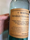 Antique Tittle   s Cattle Ointment Bottle Label Pontil Teal Peabody Massachusetts