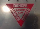 Usaf Danger - Ejection Seat Fighter Aircraft Placard Decal U s  Military Style