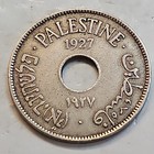 Palestine 1927 10 Mils Silver Coin Km 2 0 72 Fineness High Grade condition