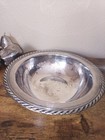 Vintage Silver Plated Bowl With Metal Fruit Centerpiece Decor Apple Pear Banana