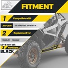 Side Nerf Bars 2017-2025 Maverick X3 2-doors 715003438 Powder Coated