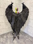 Luxury Fluffy Black Angel Wings Handmade Wings Cosplay Large Costume Wings